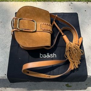 Brand new ba&sh bag for sale! (Ba&sh X Something Navy small teddy shoulder bag)